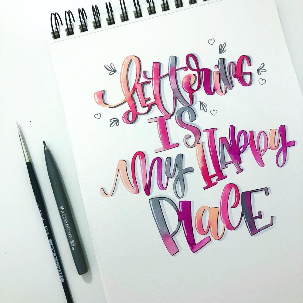 Handlettering a Blending. Jak za��t?
